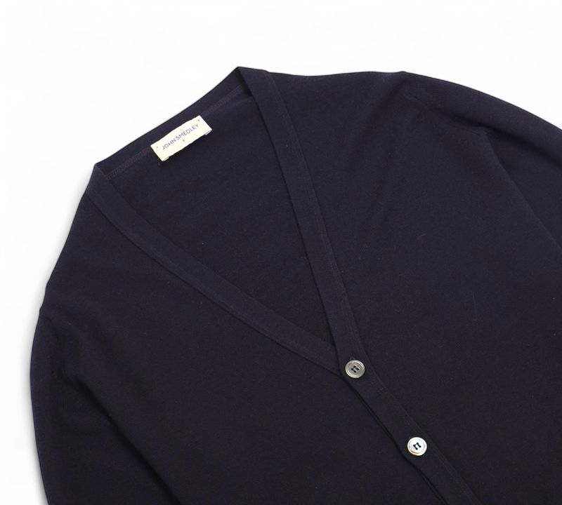 Navy Merino Cardigan