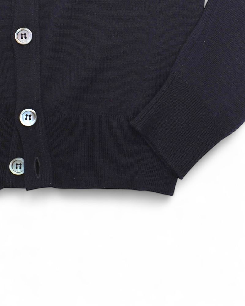 Navy Merino Cardigan