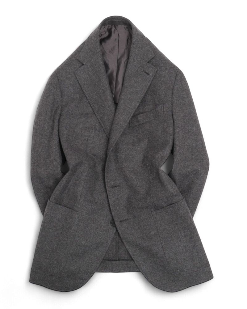 Dark Grey Wool & Cashmere Aida Sports Jacket