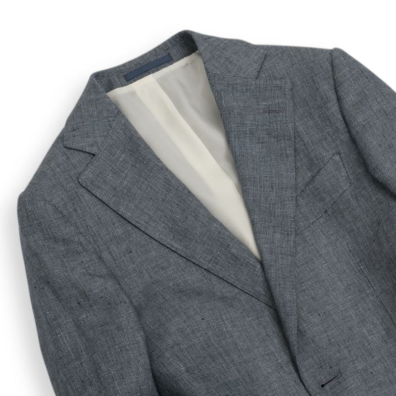 Pale Blue 3-Piece Linen Suit