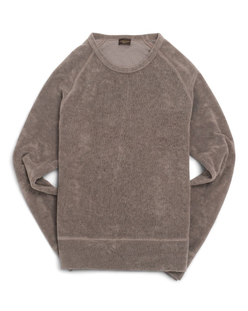 Light Grey Toweling Raglan Sweater