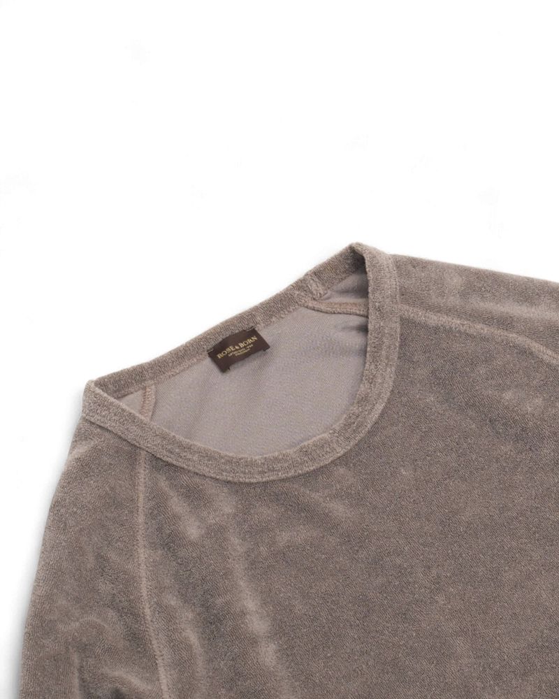 Light Grey Toweling Raglan Sweater