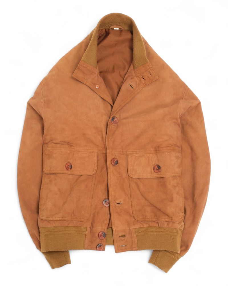 Light Brown Suede Flight Jacket