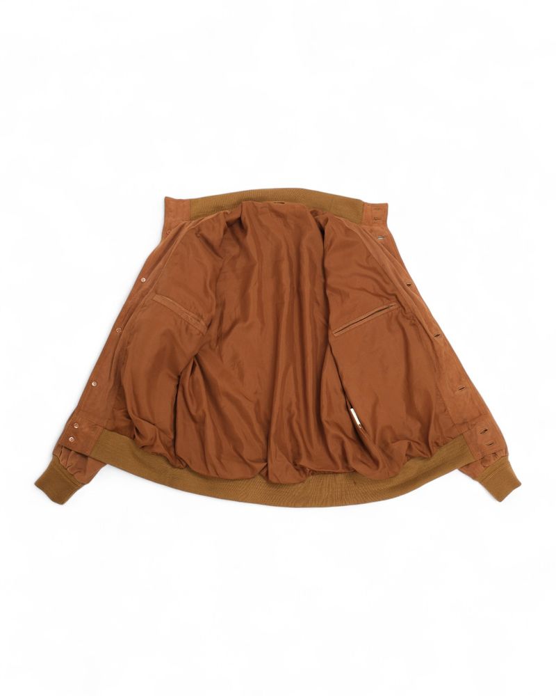 Light Brown Suede Flight Jacket