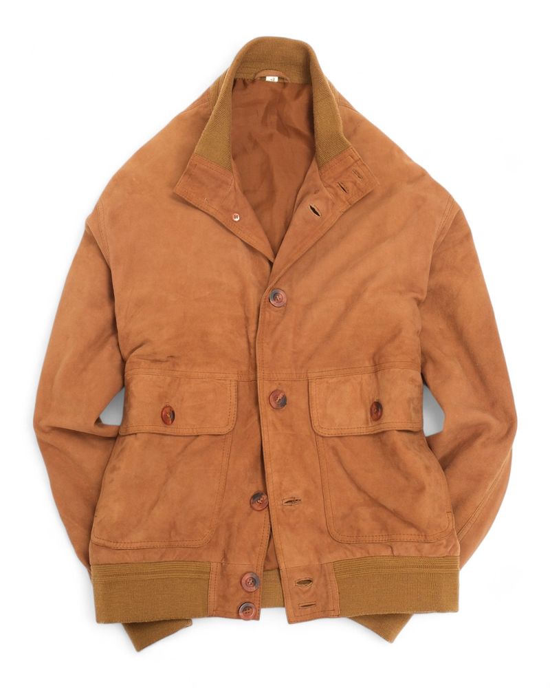 Light Brown Suede Flight Jacket