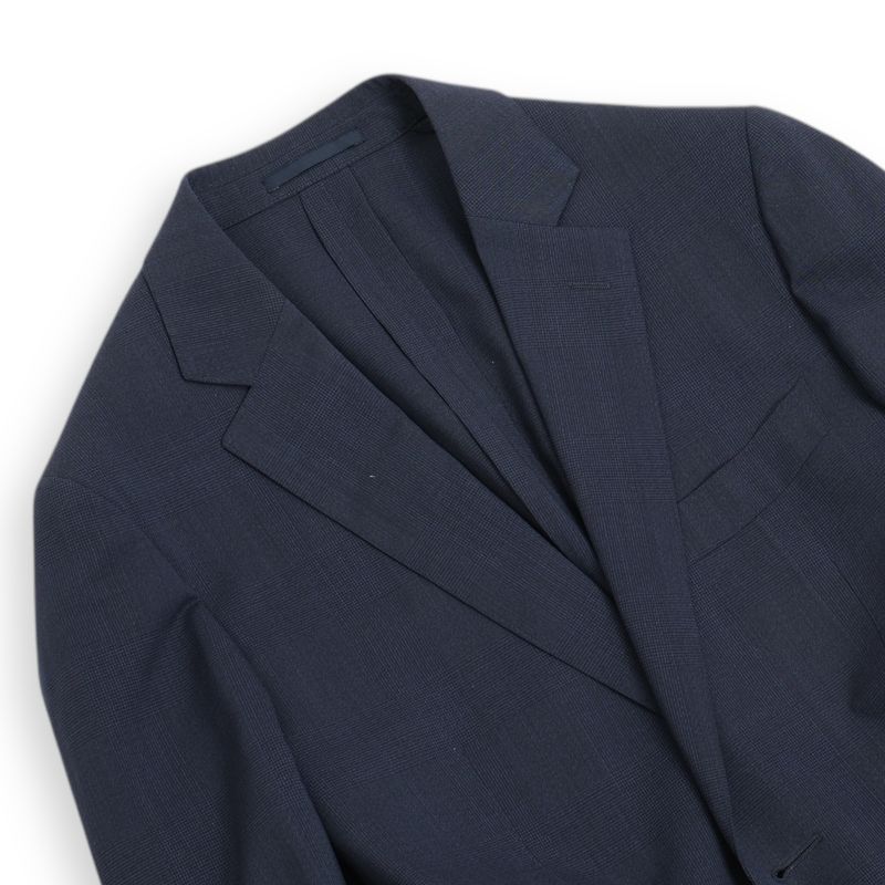 Navy Unlined Traveller Wool Suit