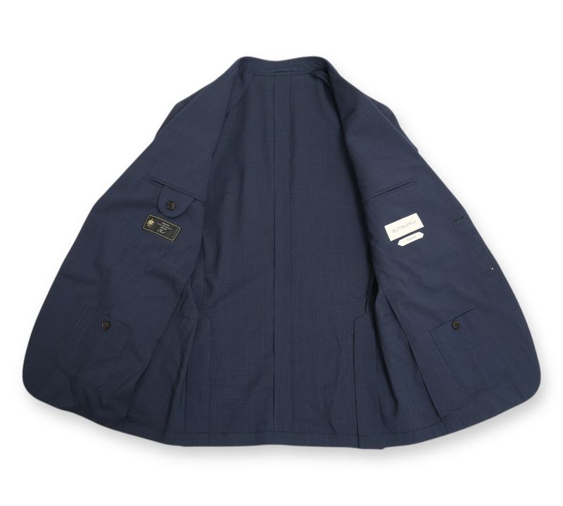 Navy Unlined Traveller Wool Suit