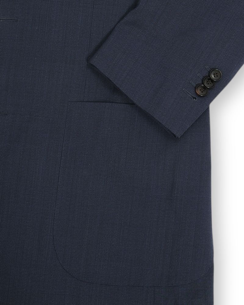 Navy Unlined Traveller Wool Suit