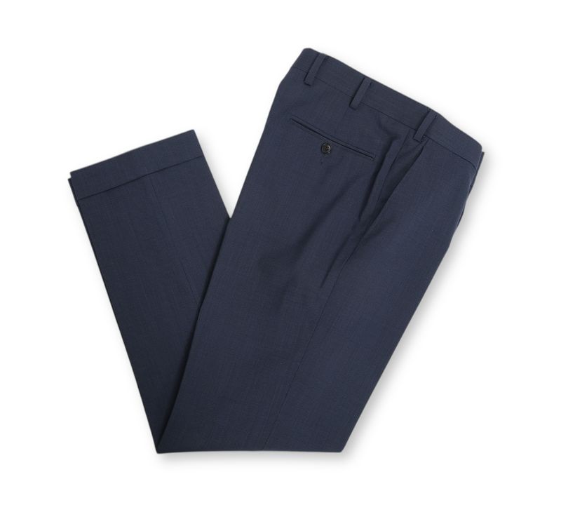 Navy Unlined Traveller Wool Suit