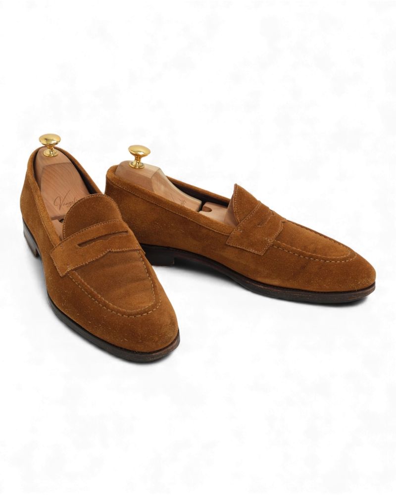 Snuff Suede Penny Loafers