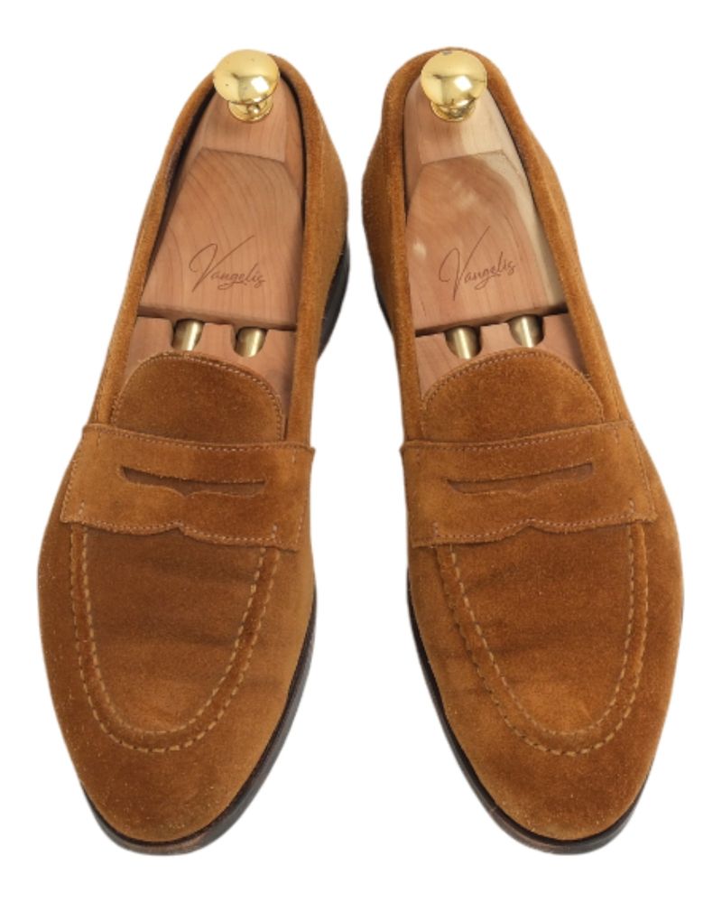 Snuff Suede Penny Loafers