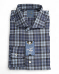 Blue Checked Flannel Shirt