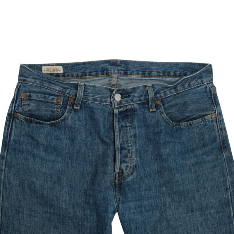 Mid Blue High-Rise 501s