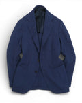 Blue Wool Hopsack Sports Jacket