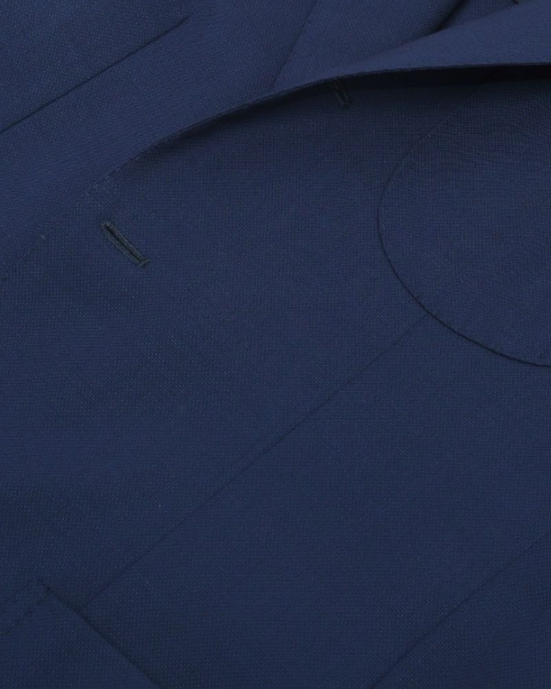 Blue Wool Hopsack Sports Jacket