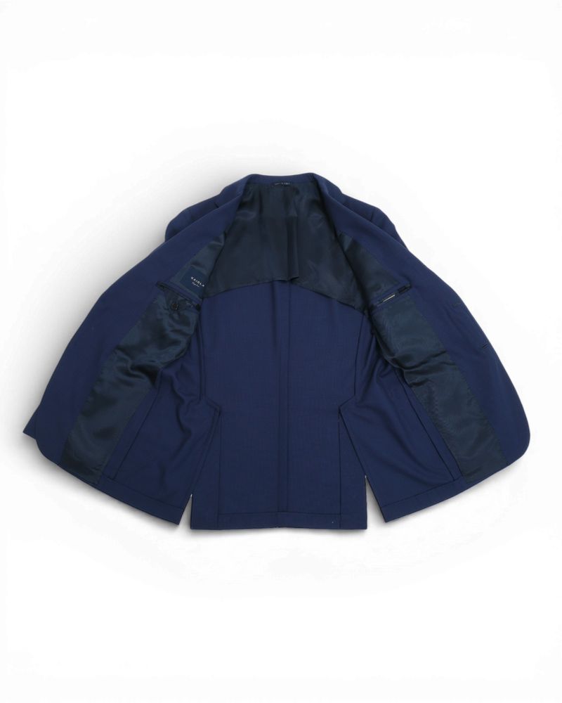 Blue Wool Hopsack Sports Jacket