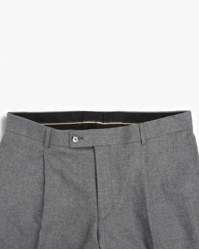 Mid Grey Flannel Trousers