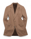 Beige Worsted Twill Sports Jacket