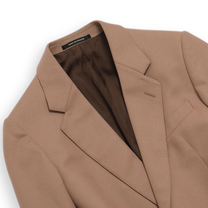Beige Worsted Twill Sports Jacket