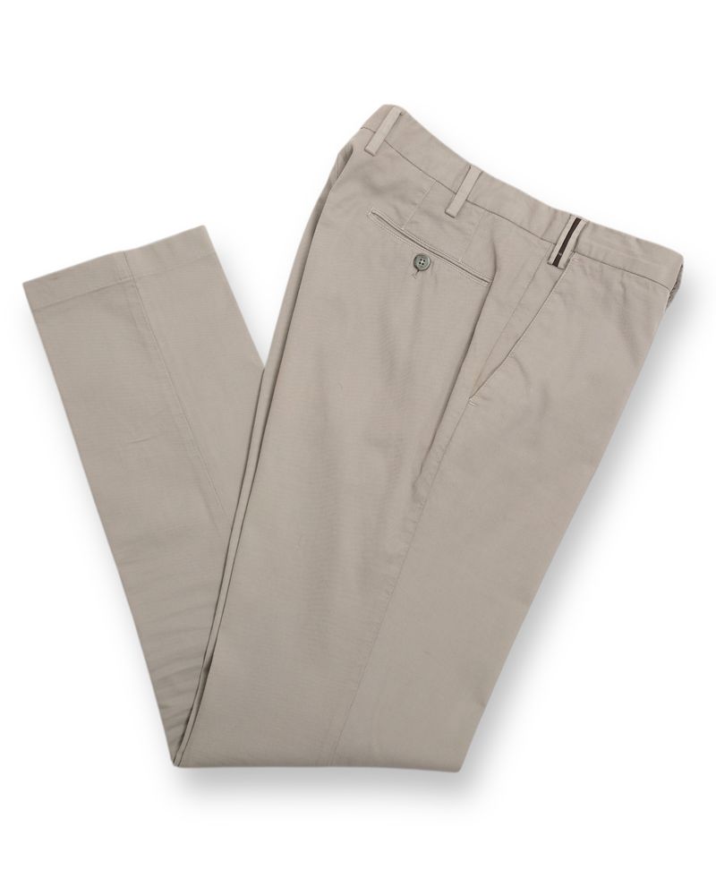 Stone Cotton Trousers