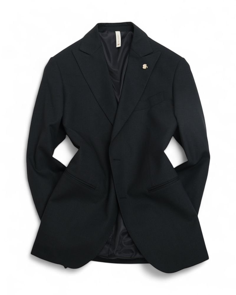 Anthracite Grey Peak Lapel Single Breasted Suit