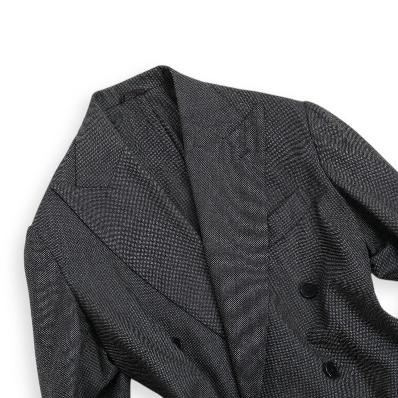 Dark Grey Unlined DB. Birdseye Sports Jacket