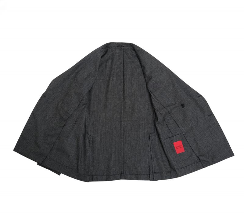 Dark Grey Unlined DB. Birdseye Sports Jacket