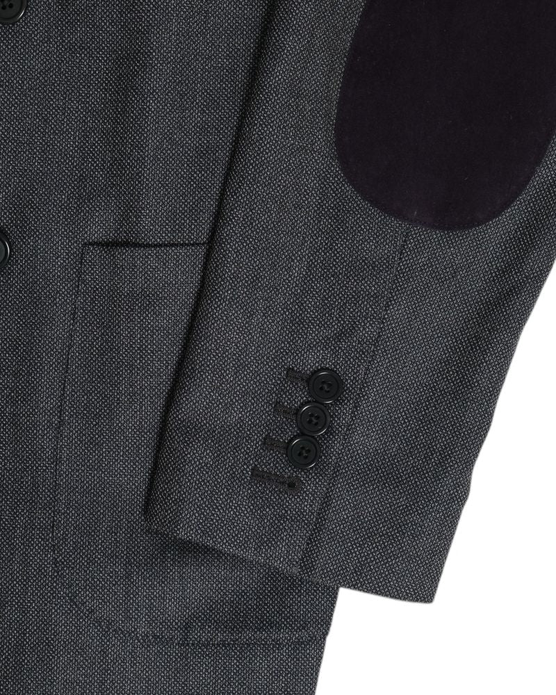 Dark Grey Unlined DB. Birdseye Sports Jacket