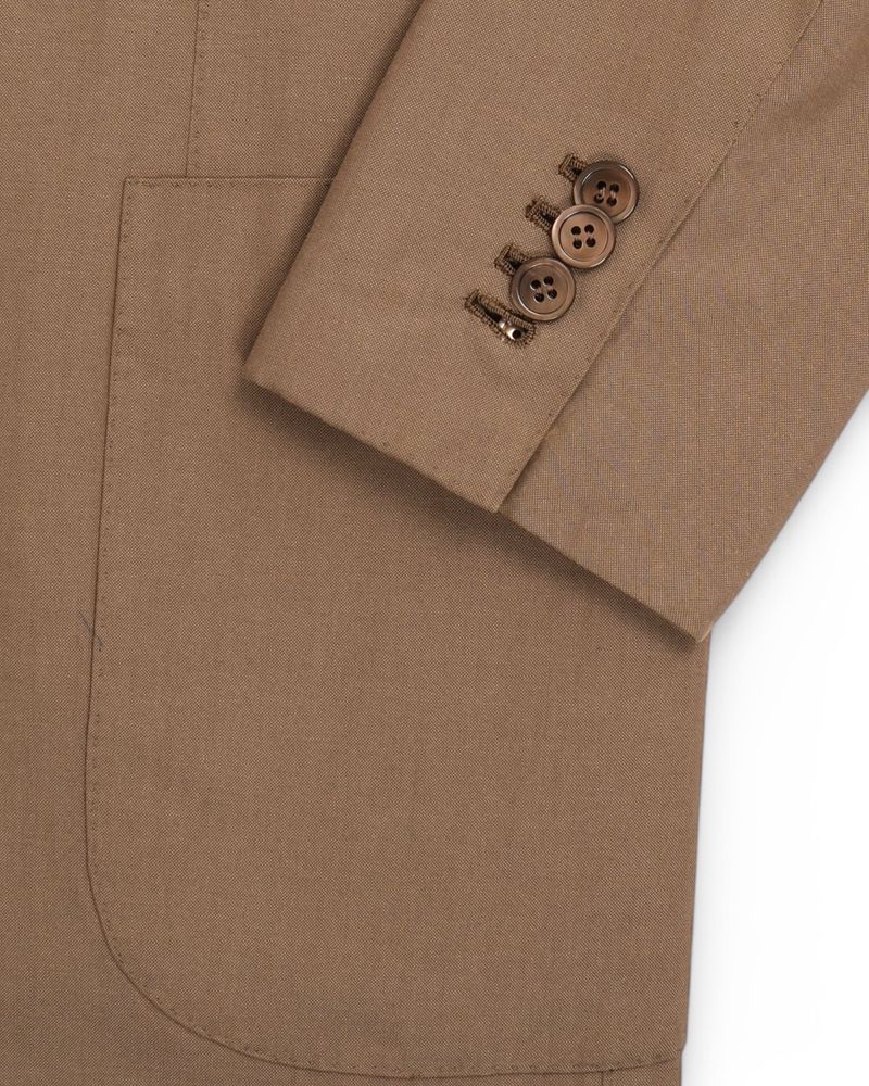 Dark Sand Cotton Sports Jacket