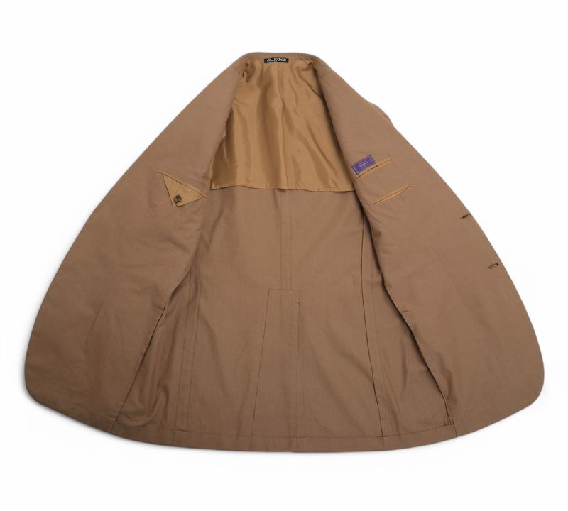 Dark Sand Cotton Sports Jacket