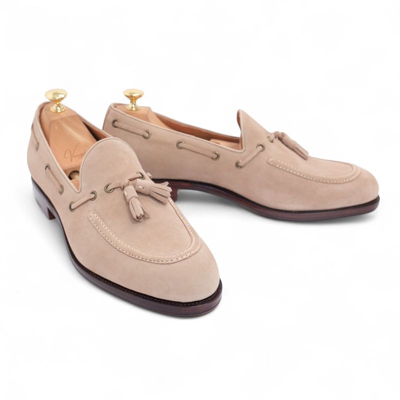Light Beige Tassle Loafers