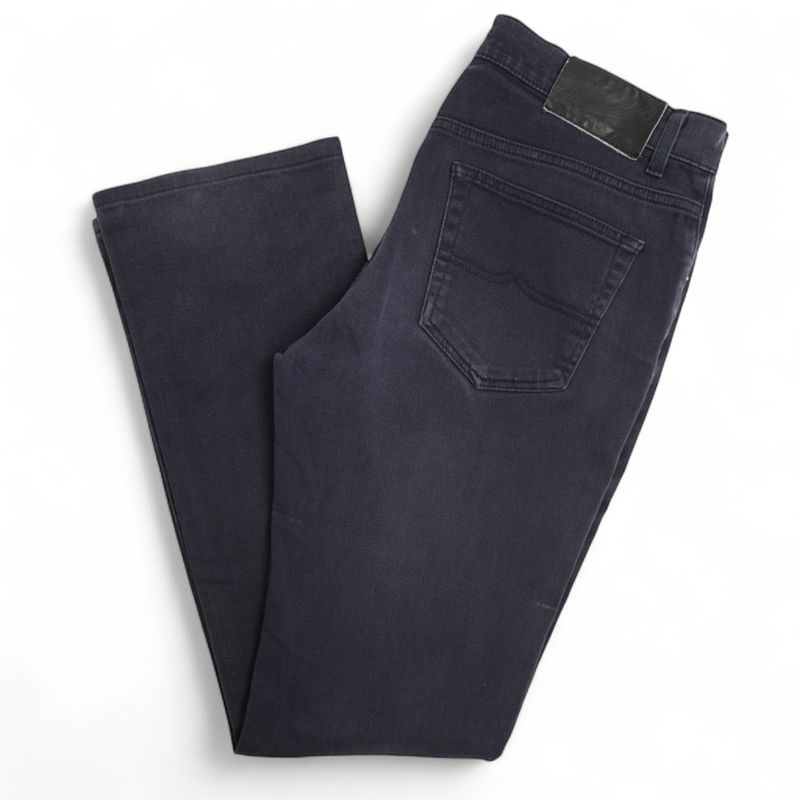 Dark Blue Mid Rise Jeans