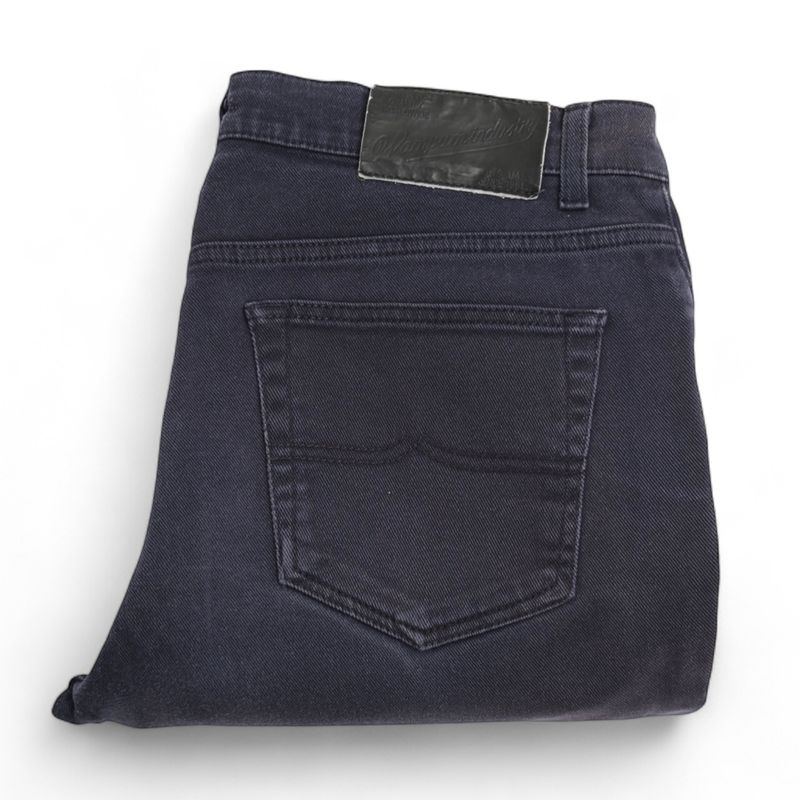 Dark Blue Mid Rise Jeans