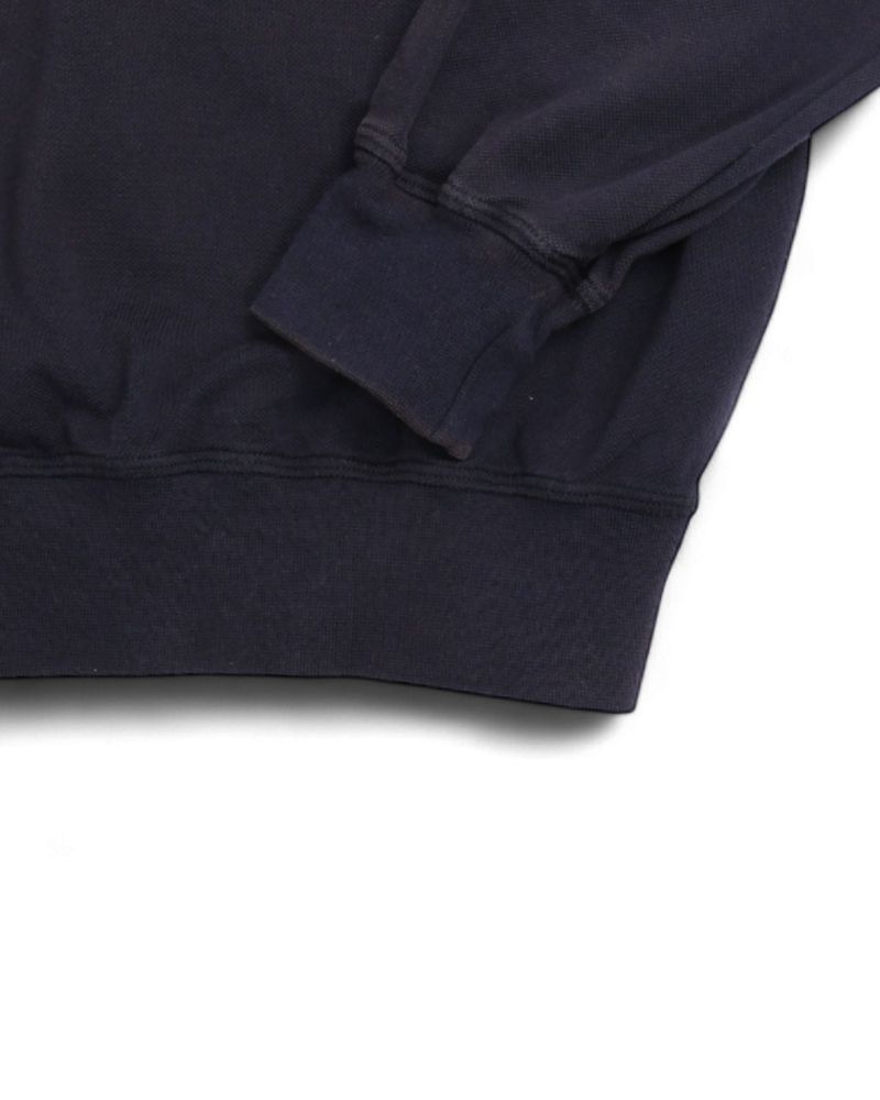 Navy Cotton Jersey Raglan Sweatshirt