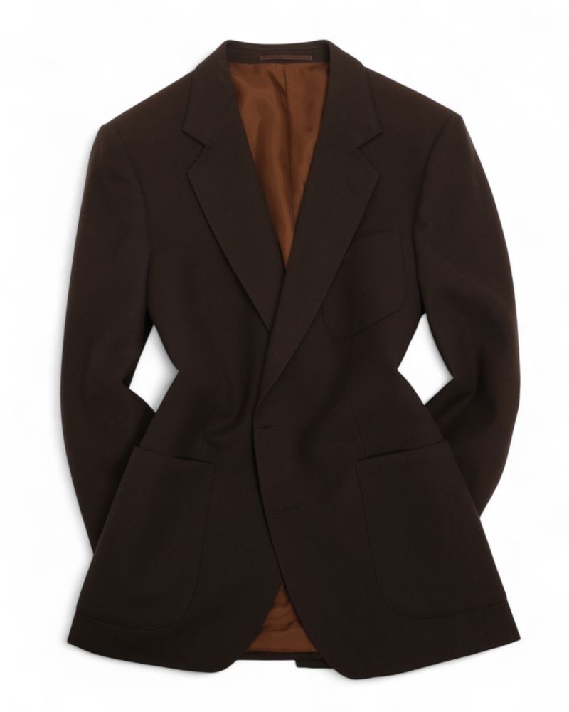 Dark Brown Wool Blazer, Made in Sweden