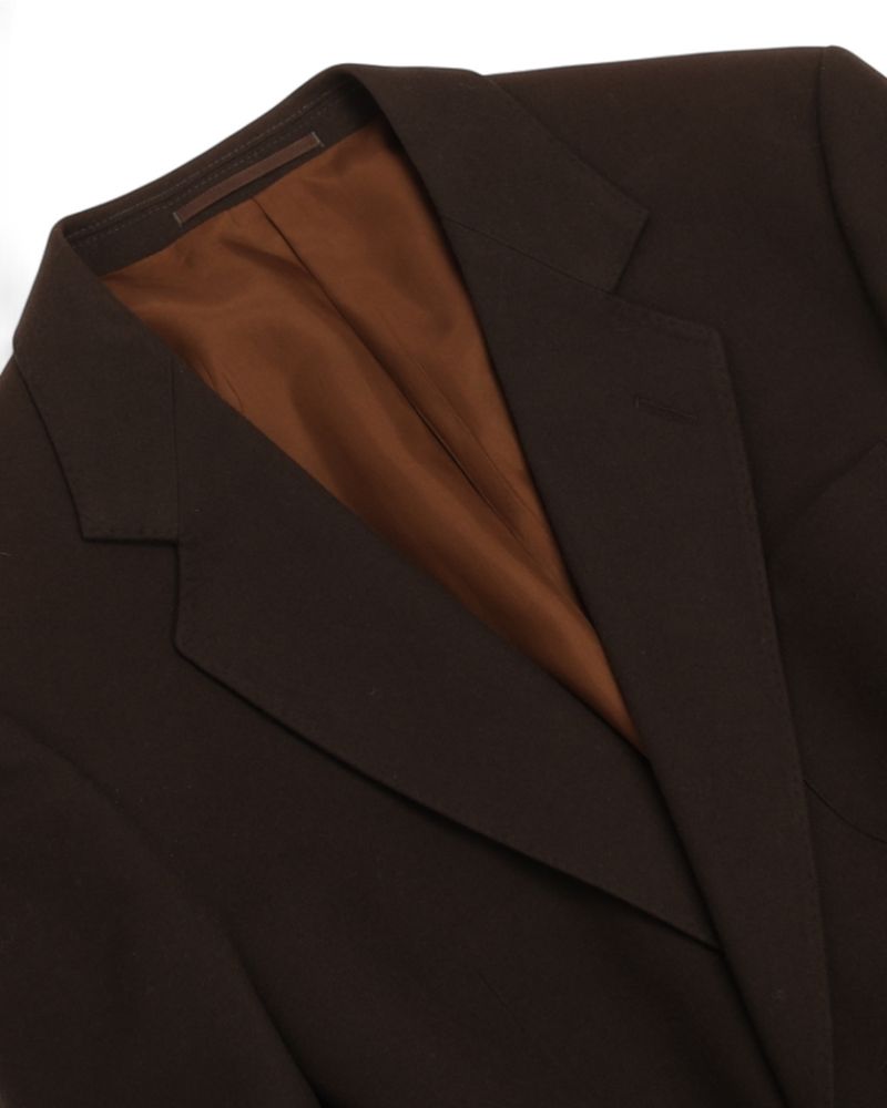 Dark Brown Wool Blazer, Made in Sweden