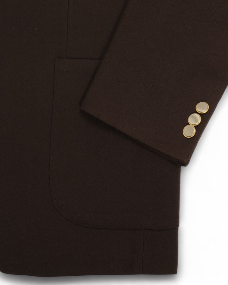 Dark Brown Wool Blazer, Made in Sweden