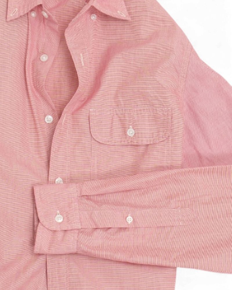 Pale Red BD. 2-ply Cotton Shirt