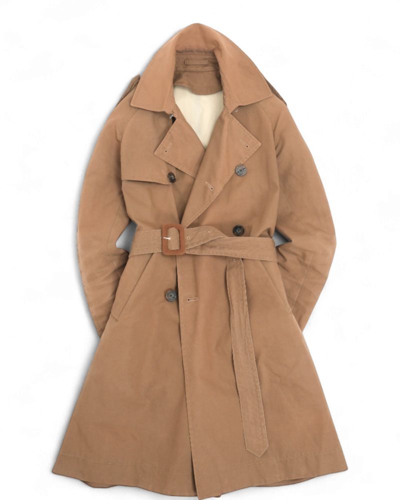 Brown Belted Trench Coat