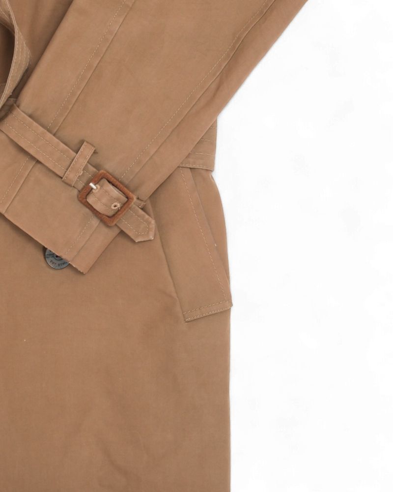 Brown Belted Trench Coat