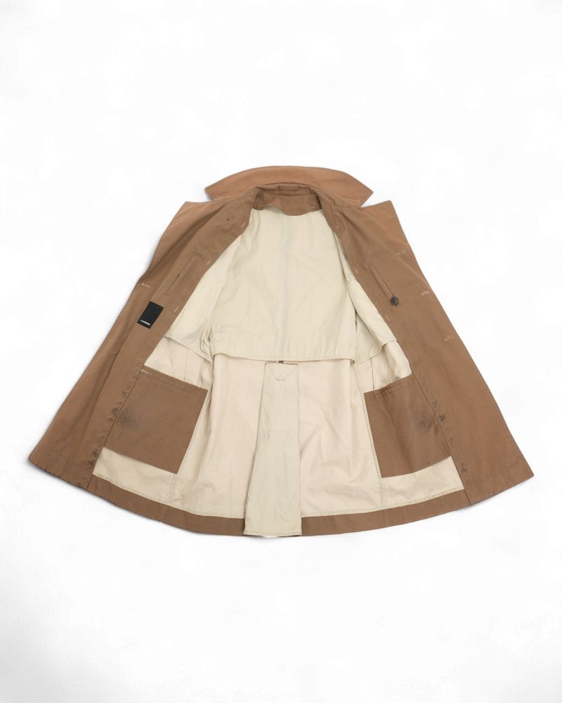 Brown Belted Trench Coat