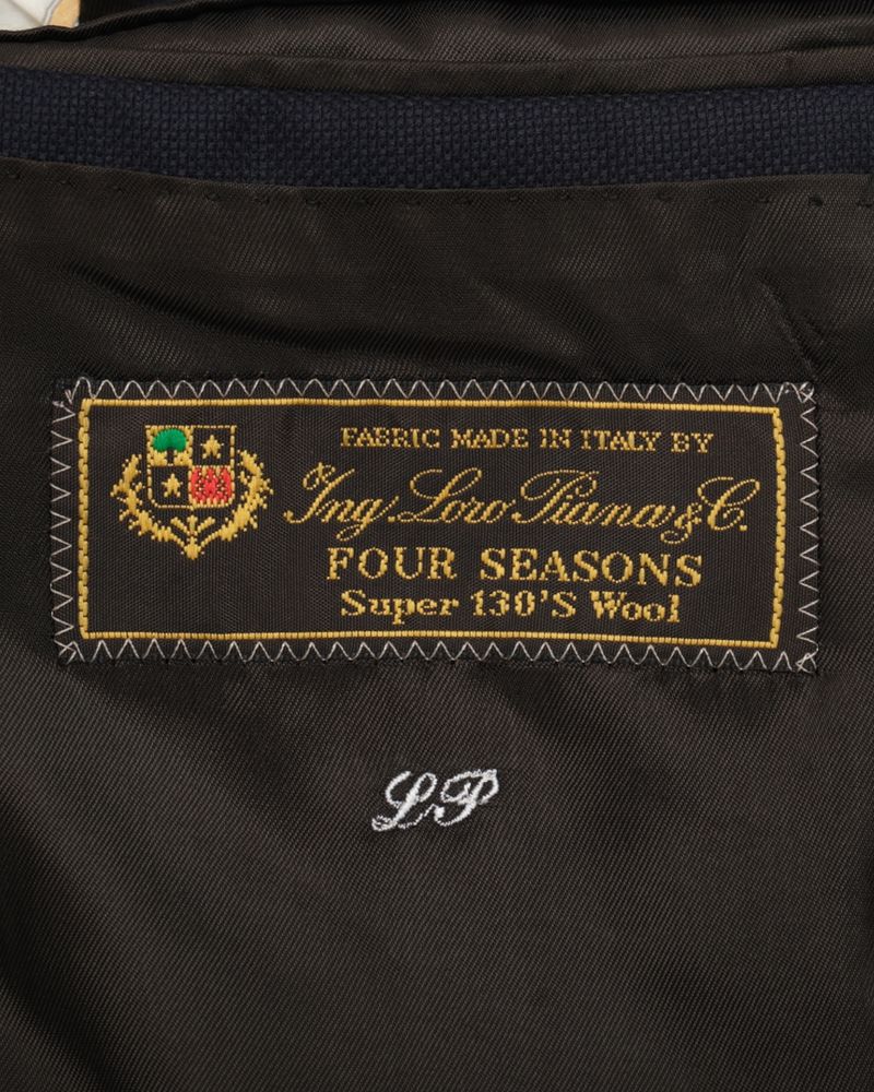 Navy Loro Piana Four Seasons Wool Sports Jacket
