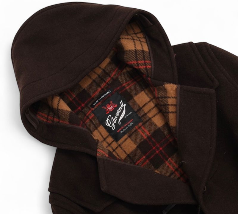Dark Brown Wool Duffle Coat