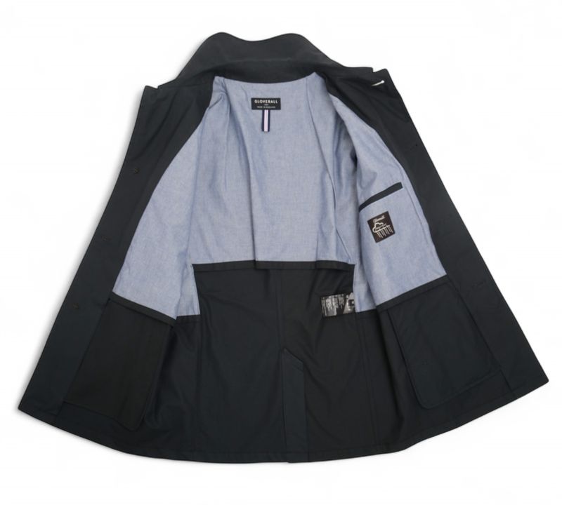 Black Cotton Car Coat