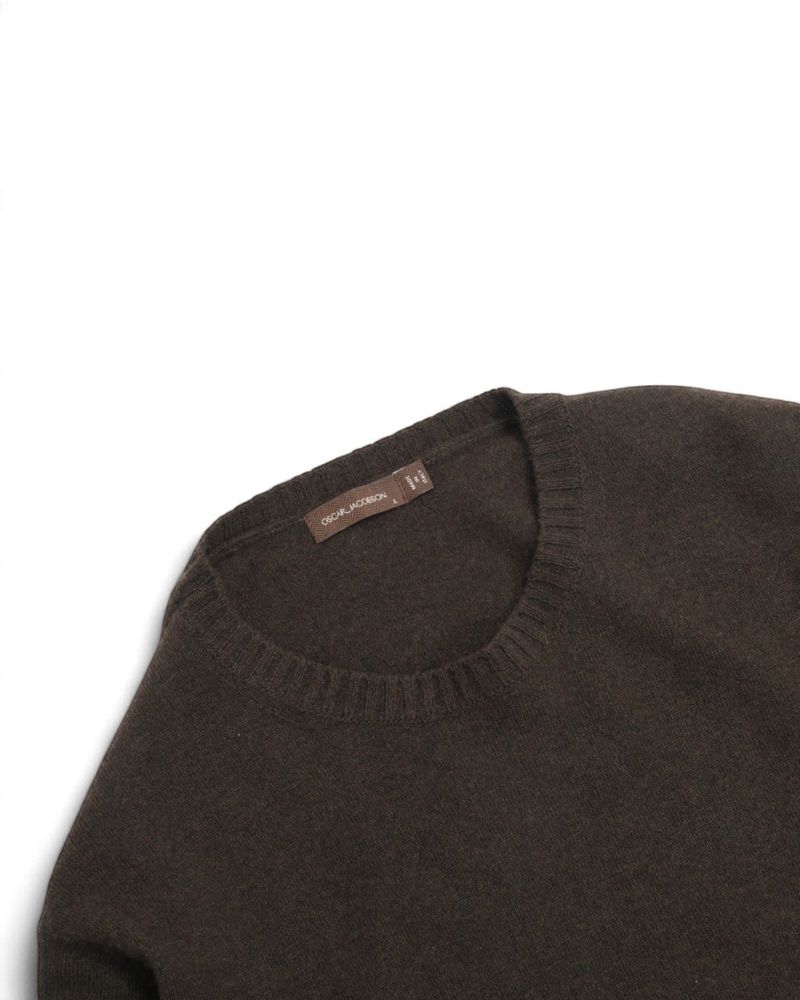 Dark Green Wool/Rayon/Nylon/Cashmere Sweater