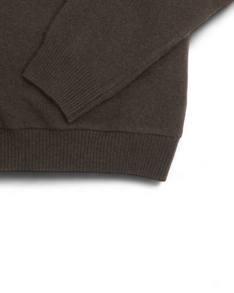 Dark Green Wool/Rayon/Nylon/Cashmere Sweater