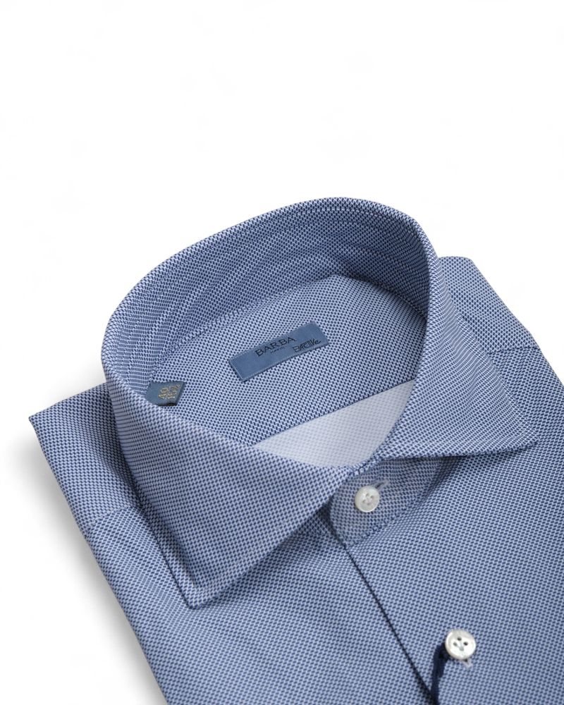 Blue Pattern Active Stretch Shirt