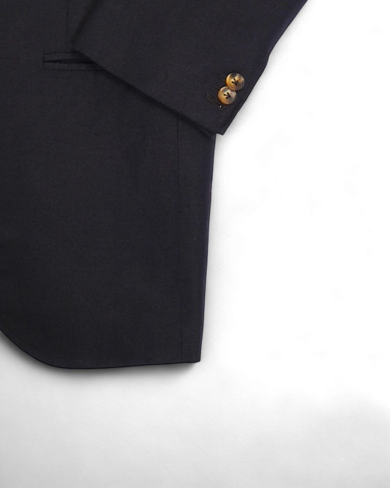 Navy Fox Brothers & CO. Hopsack Sports Jacket