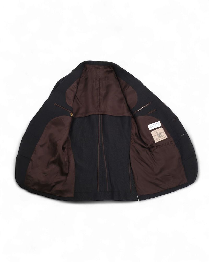 Navy Fox Brothers & CO. Hopsack Sports Jacket