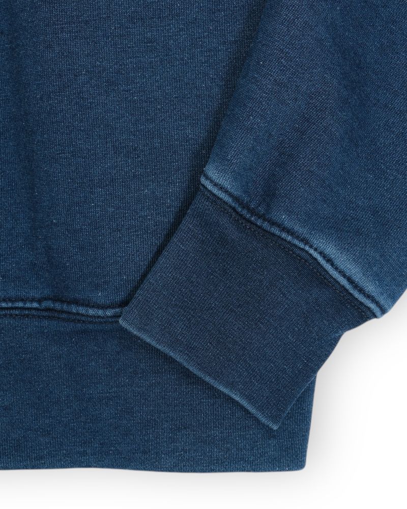 Denim Half Zip Sweater